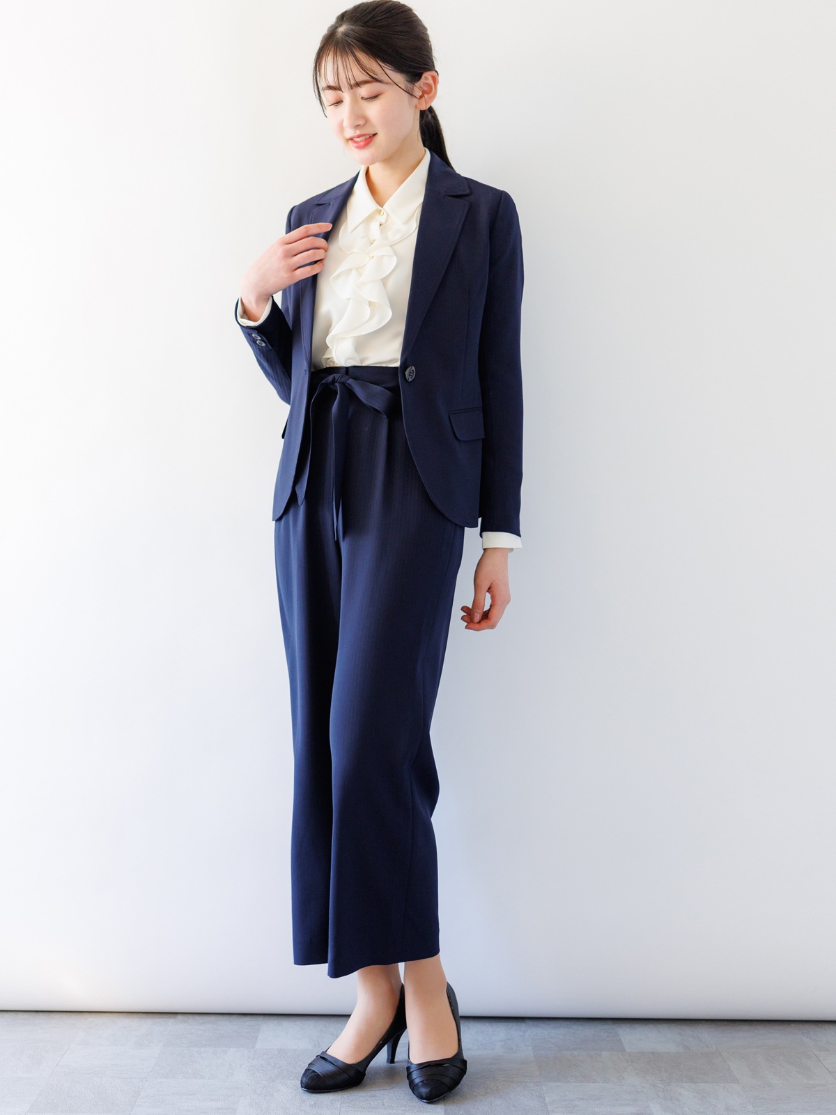ソリビアストライプロングテーラージャ｜KarLParkLane Style