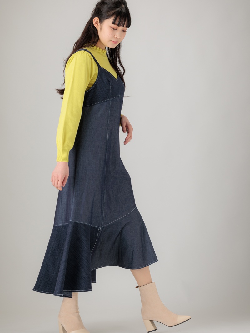 コーディネートキャミワンピ