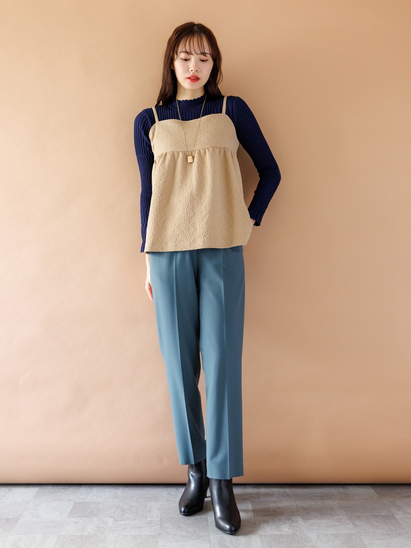 ジャガード キャミブラウス＜アウトレット均一価格＞