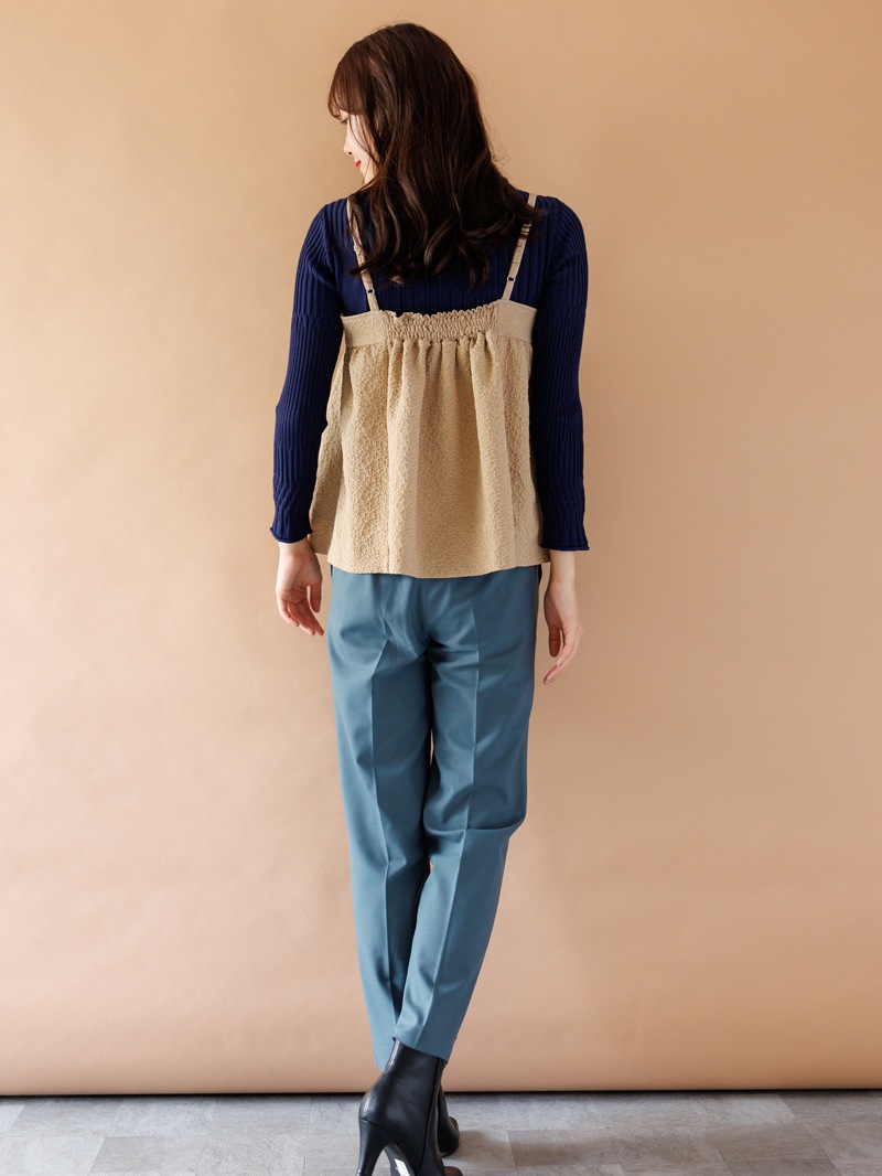 ジャガード キャミブラウス＜アウトレット均一価格＞