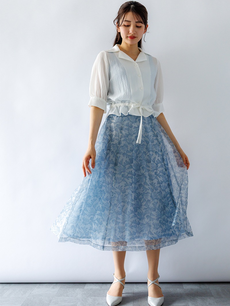 【OUTLET 2500円】シアードビー ドロストブラウス<10本以下>