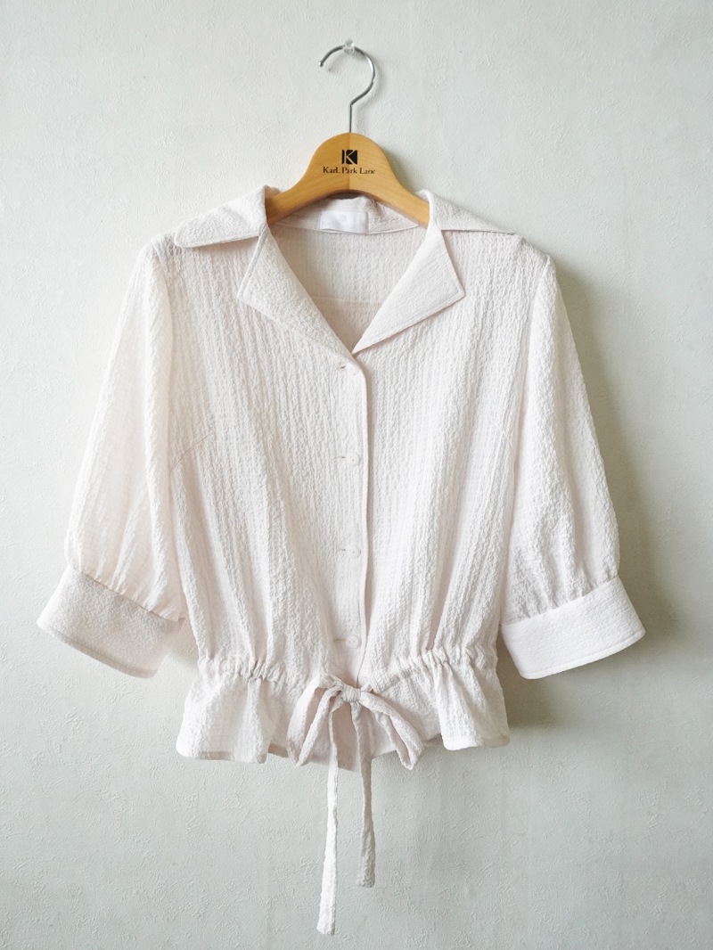 【OUTLET 2500円】シアードビー ドロストブラウス<10本以下>