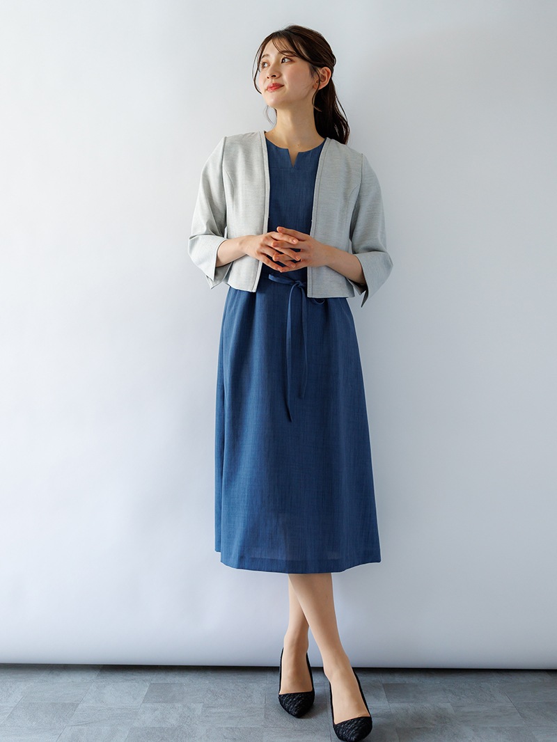 麻調合繊ハオリジャケット
