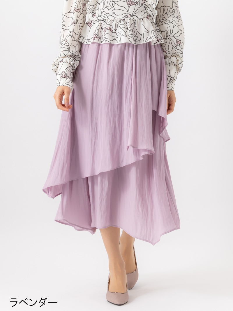 割繊デシンフリルスカート