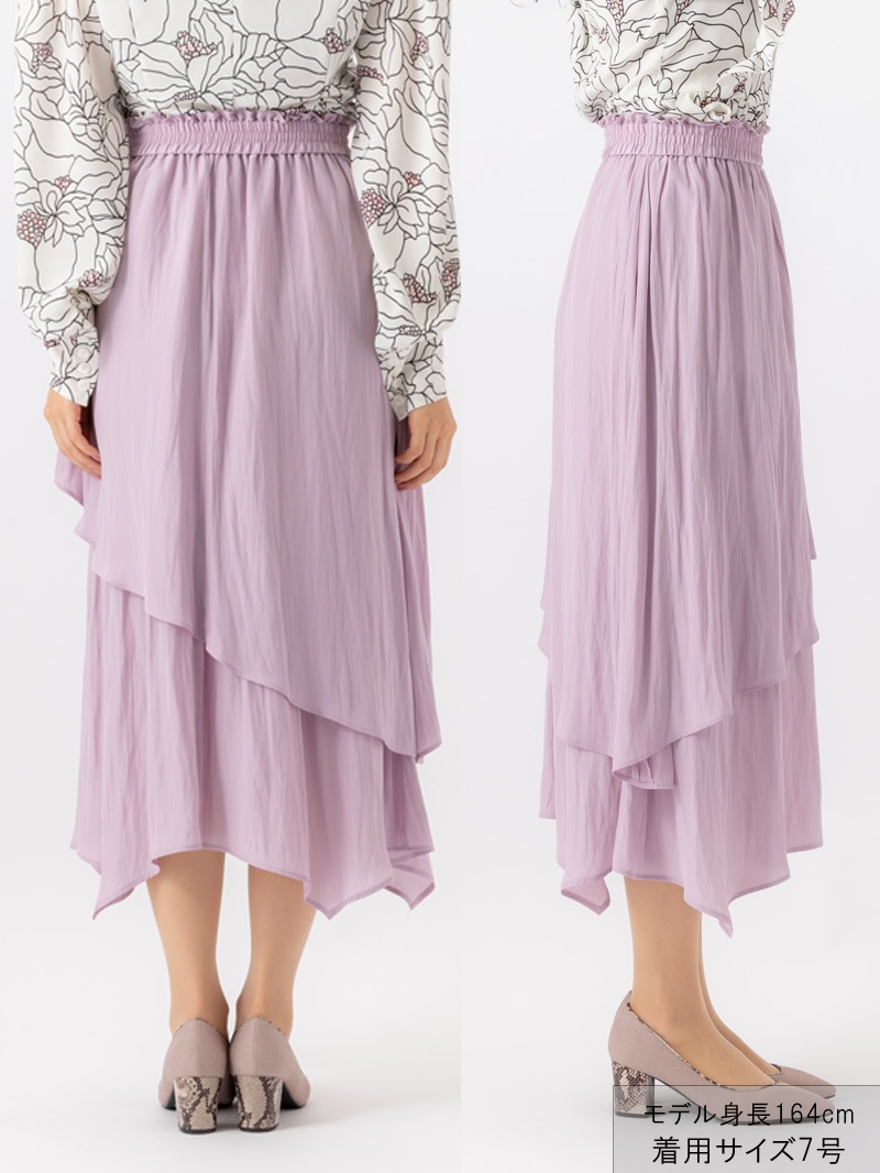 割繊デシンフリルスカート