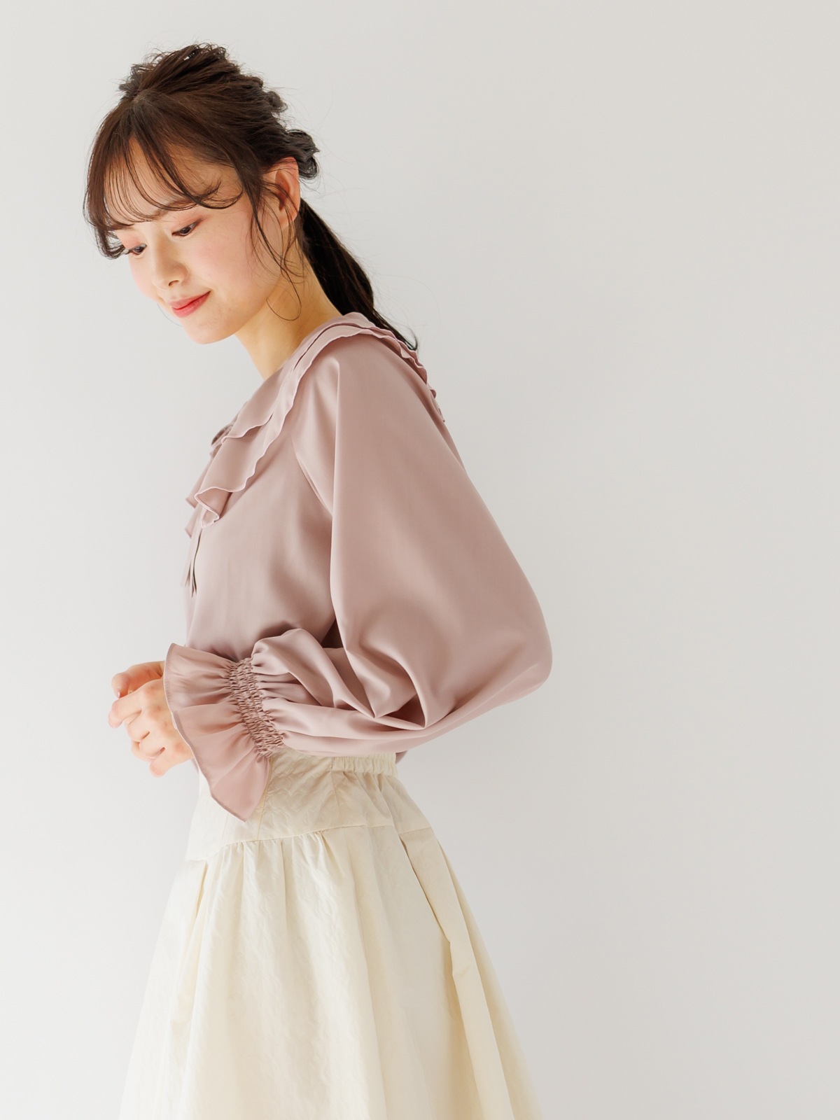 4,500円均一】ビッグ衿リボンブラウス｜KarLParkLane Style ONLINE SHOP
