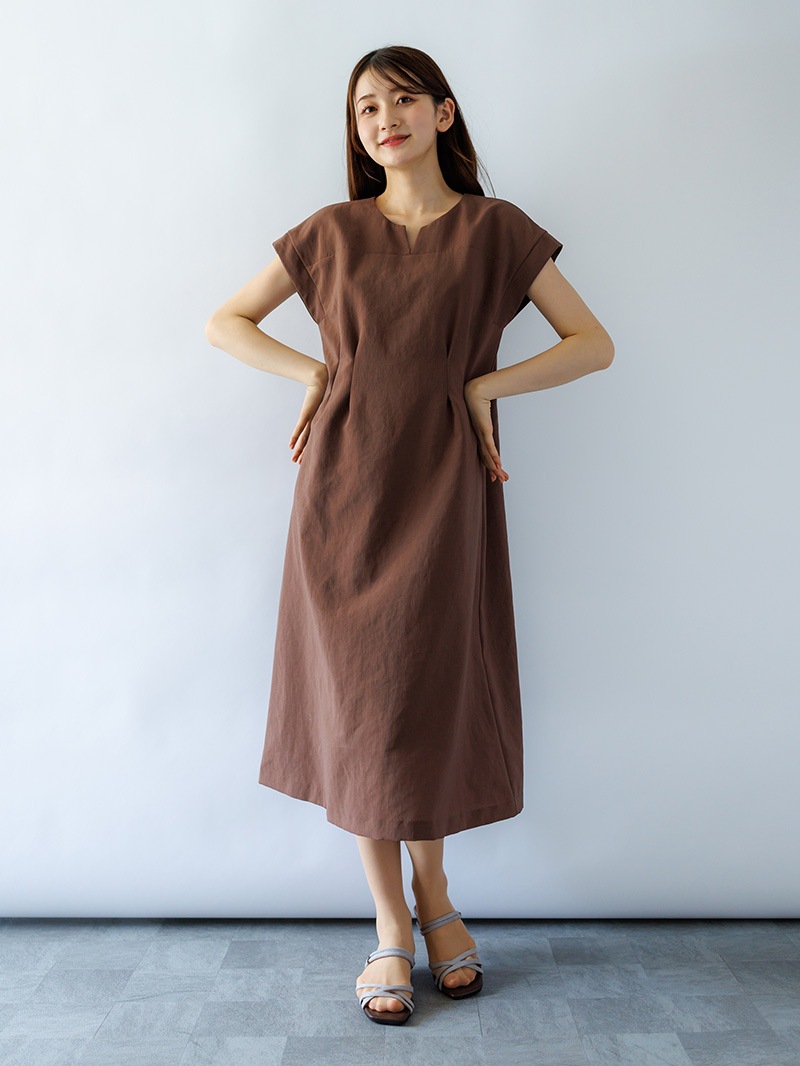 フレンチスリーブワンピース