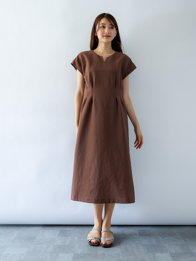 フレンチスリーブワンピース