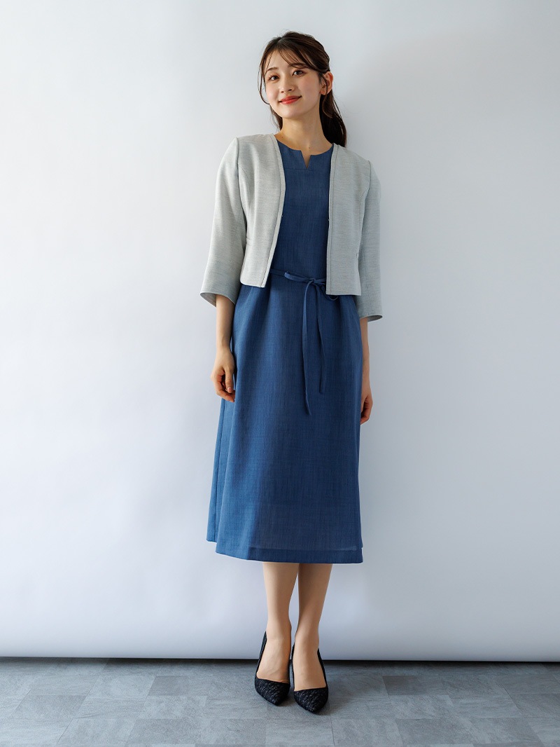 フレンチスリーブワンピース