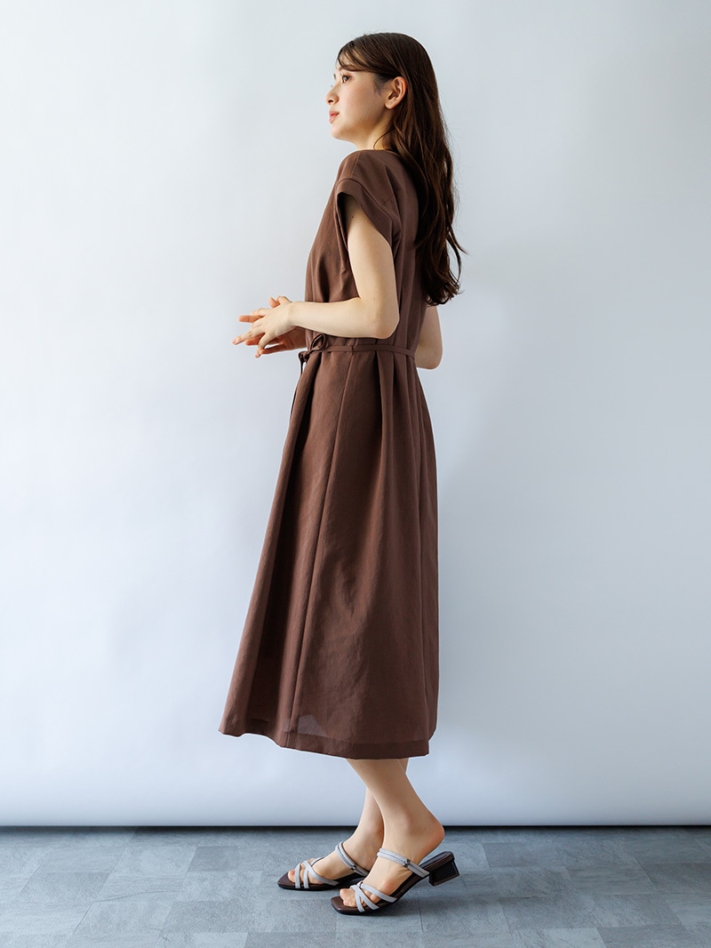 フレンチスリーブワンピース