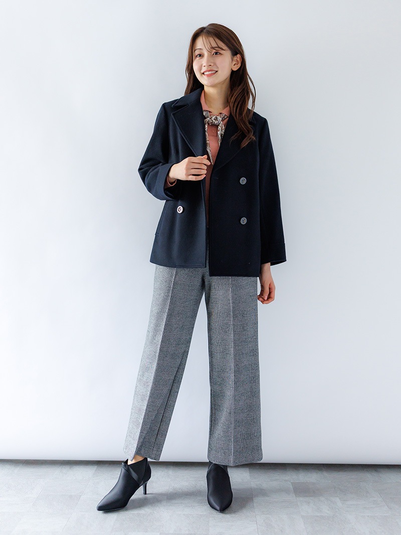 【30%OFF】スカーフ付ポロニット