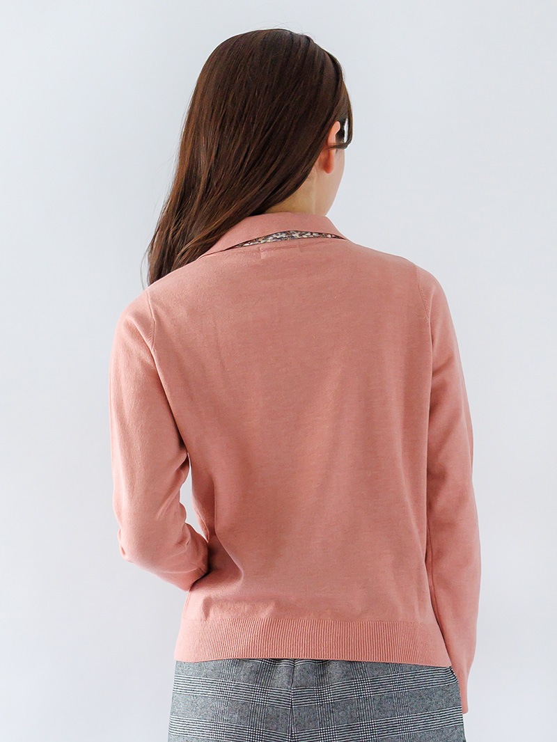 【30%OFF】スカーフ付ポロニット