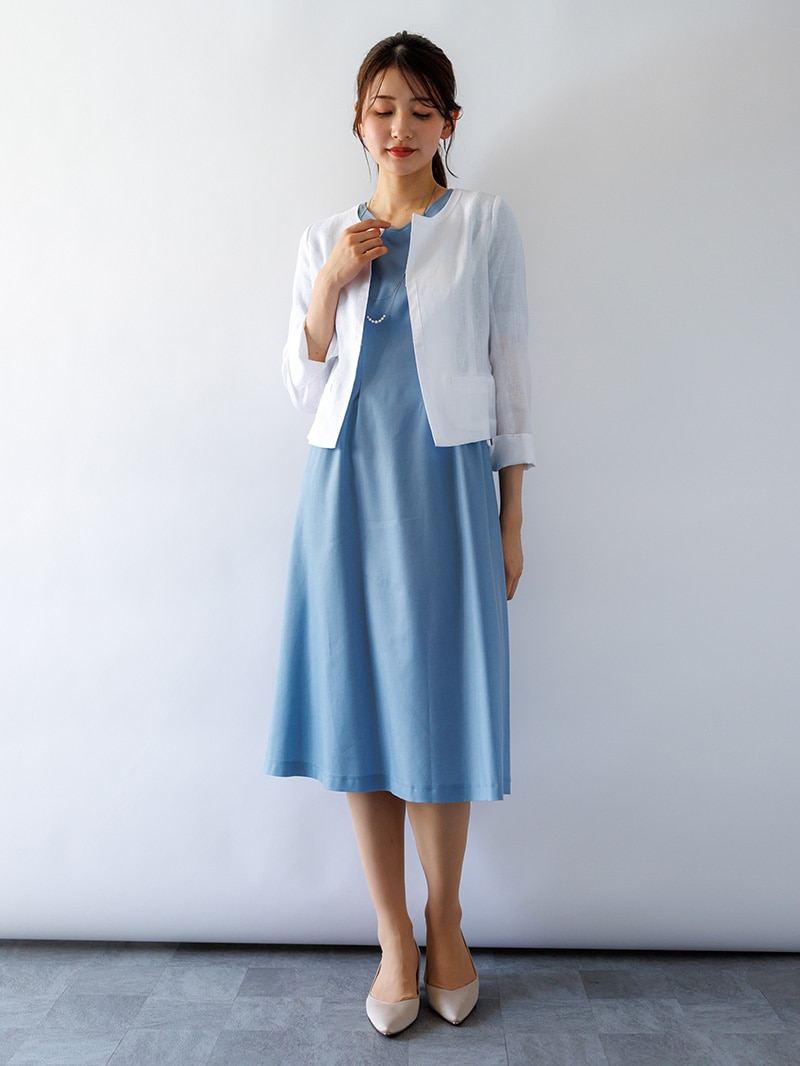 リヨポリツイルライト 後シャーリングワンピース