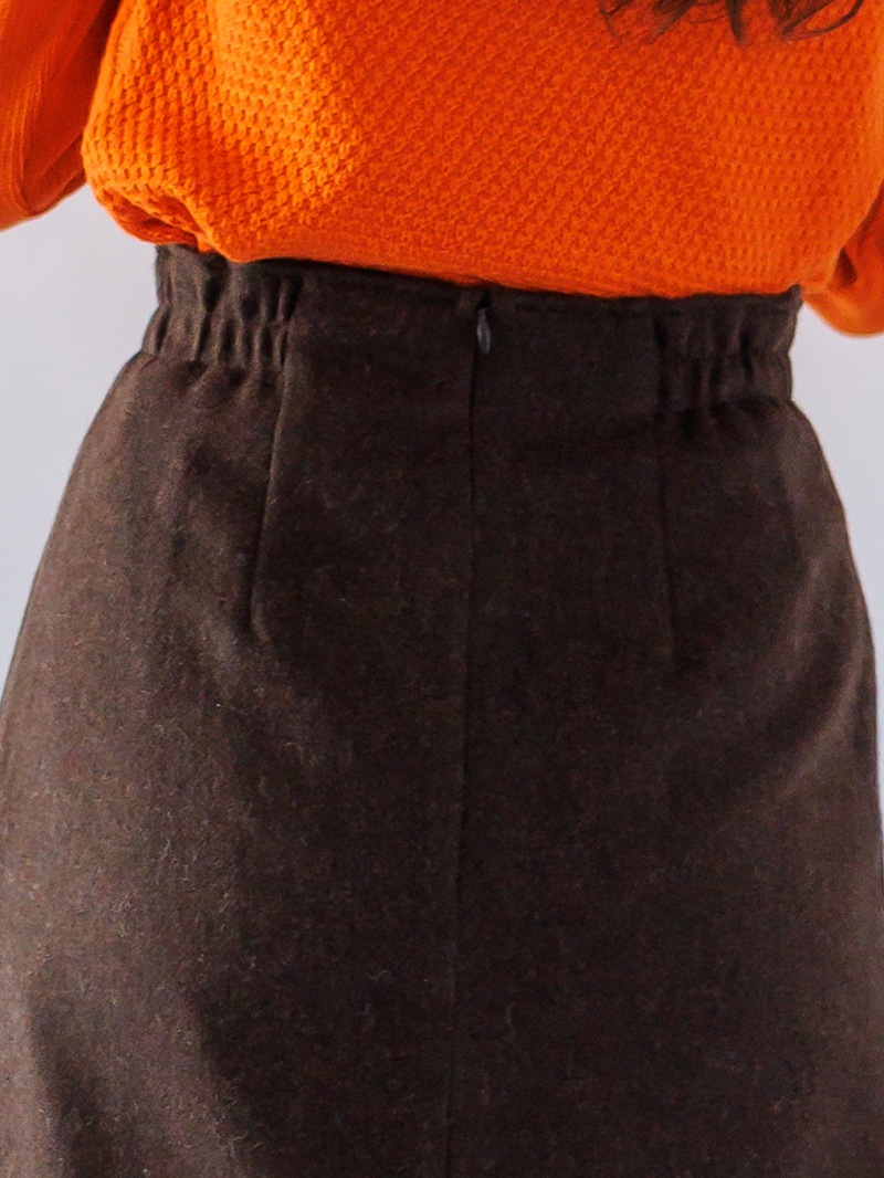 【30%OFF】ツィード巻き風ストレートスカート