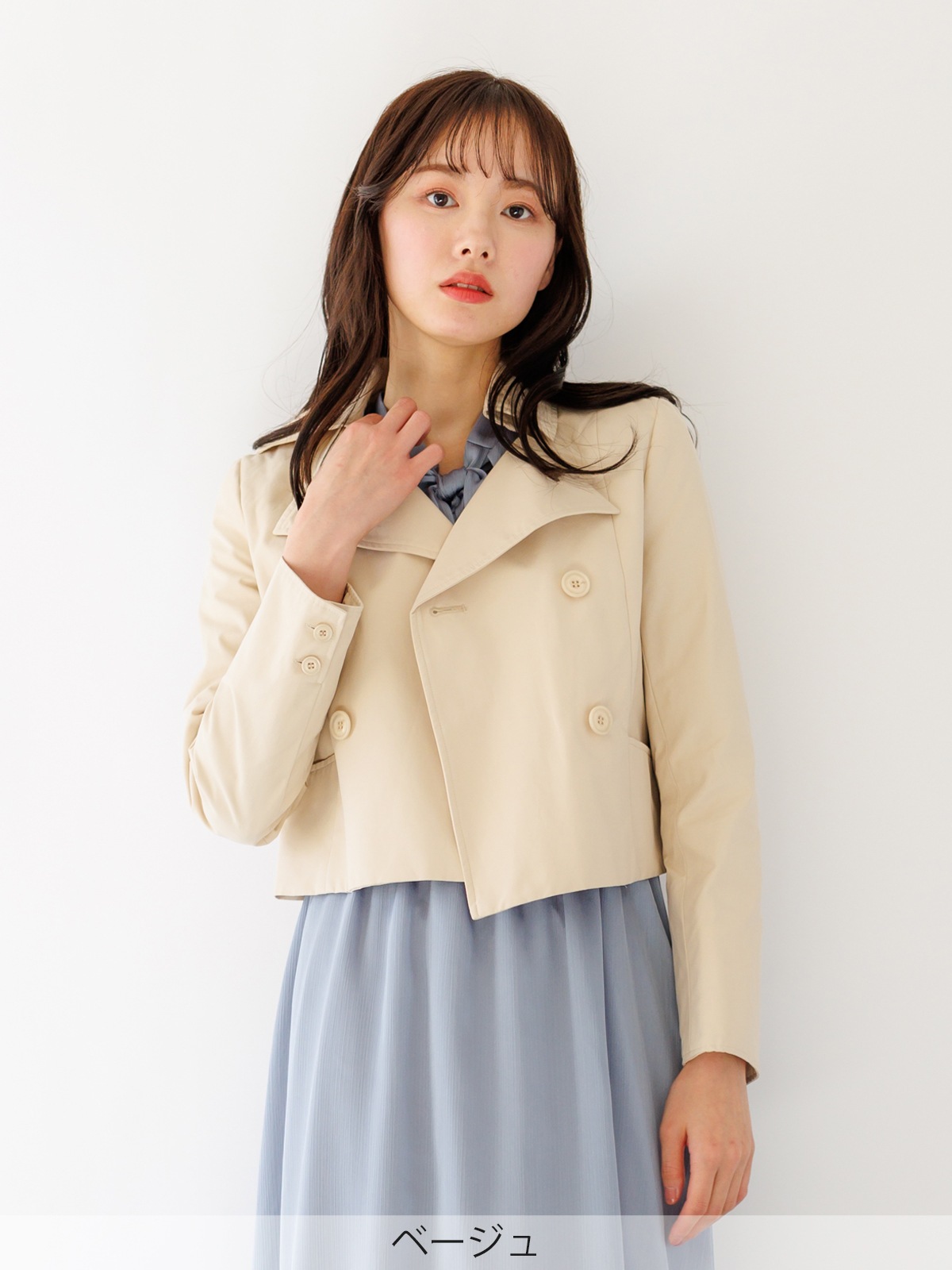 クリアツイル撥水ショートトレンチコート｜KarLParkLane Style ONLINE SHOP