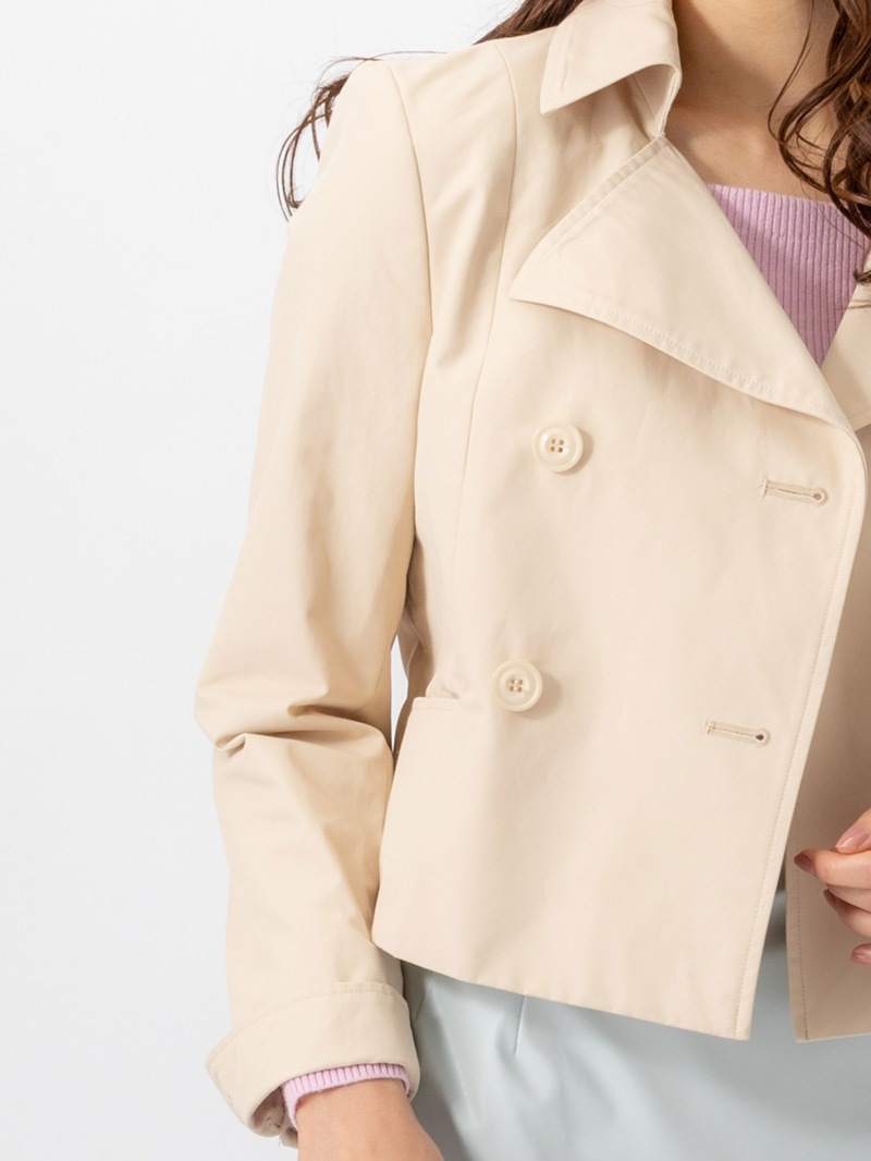 クリアツイル撥水ショートトレンチコート｜KarLParkLane Style ONLINE SHOP