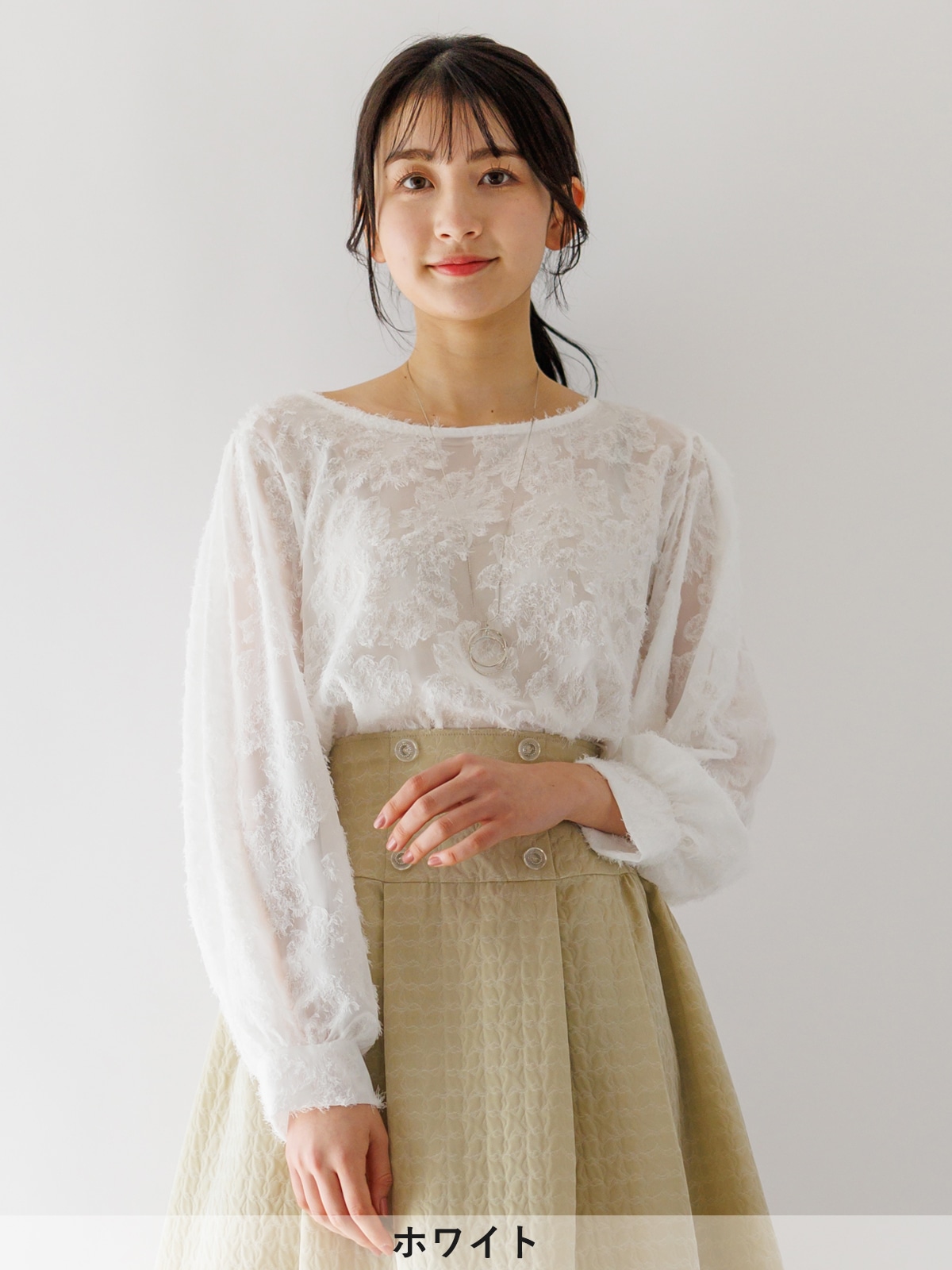 Juliette ブラウス レーシー丸首ブラウス（6202223）｜women（ウィメンズ）｜小泉