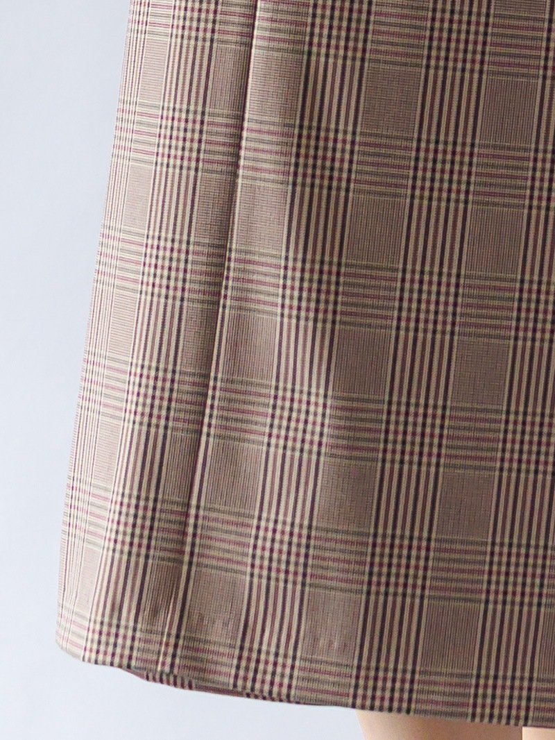 【30%OFF】格子巻き風ストレートスカート