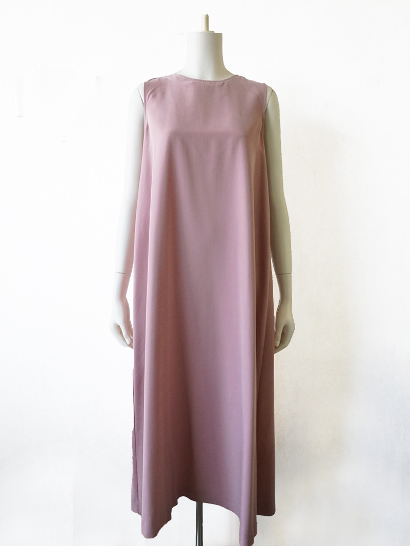 ピケポプリンノースリーブワンピース