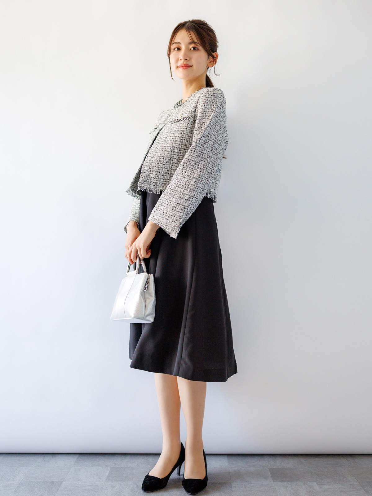 ノーベルバックサテンGZレースボレロ付105丈ワンピース