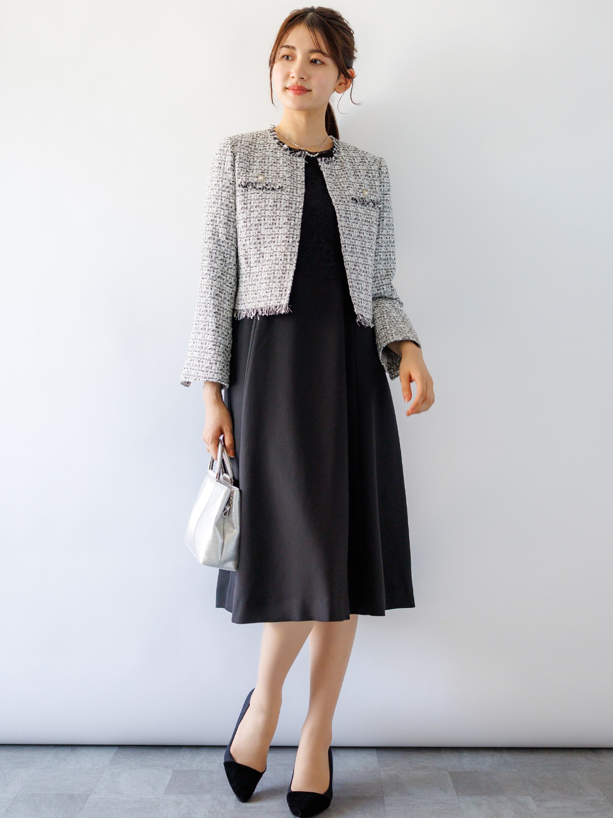 ノーベルバックサテンGZレースボレロ付105丈ワンピース