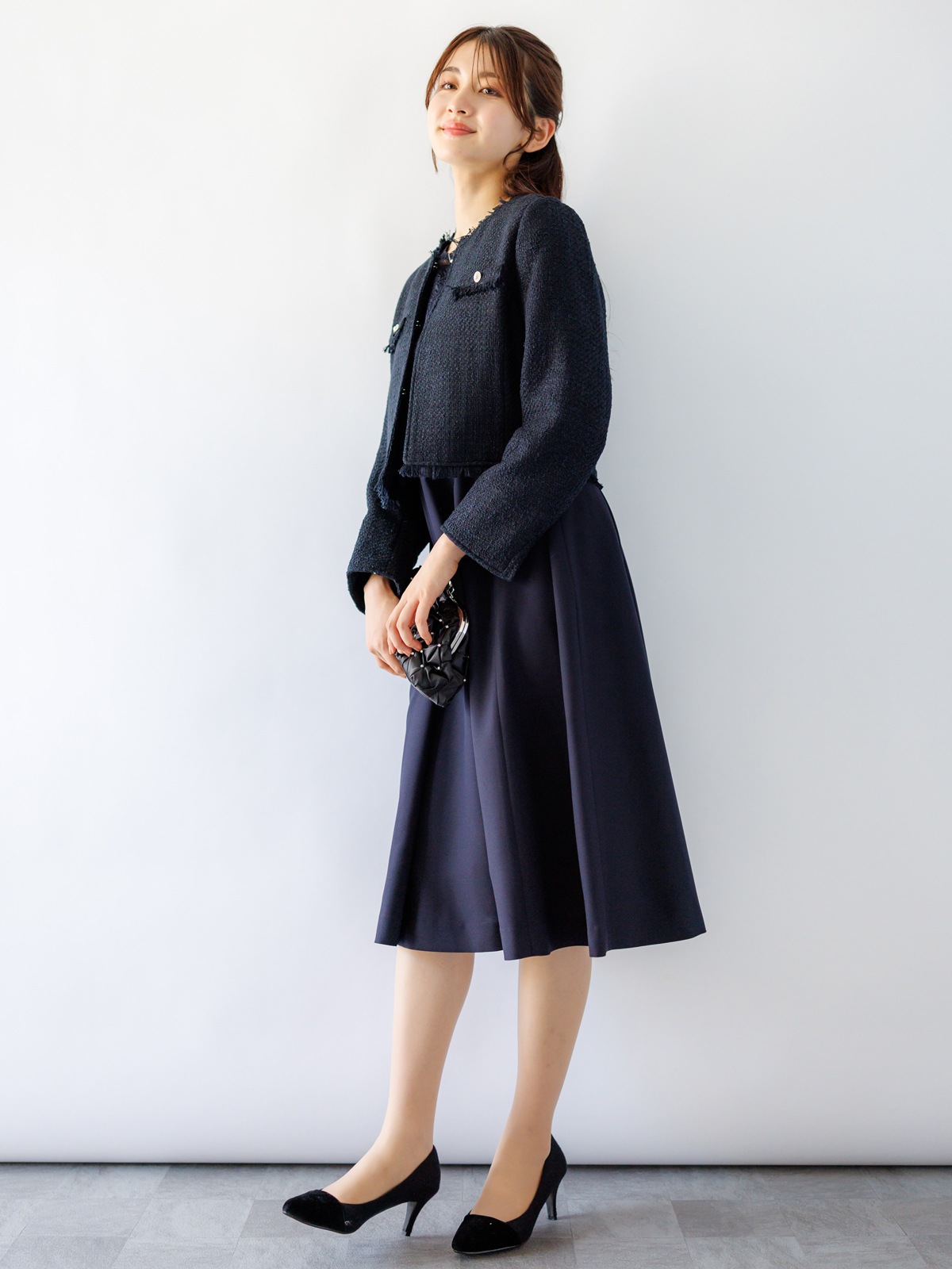 ノーベルバックサテンGZレースボレロ付105丈ワンピース