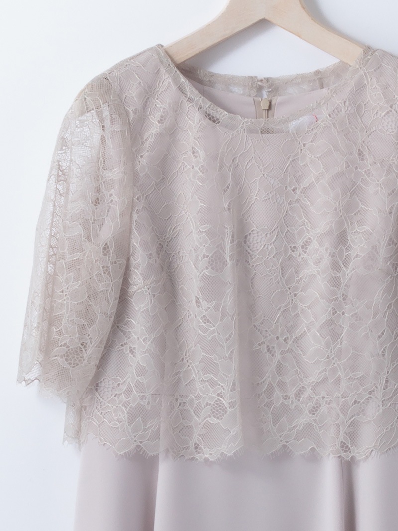 ノーベルバックサテンGZレースボレロ付105丈ワンピース