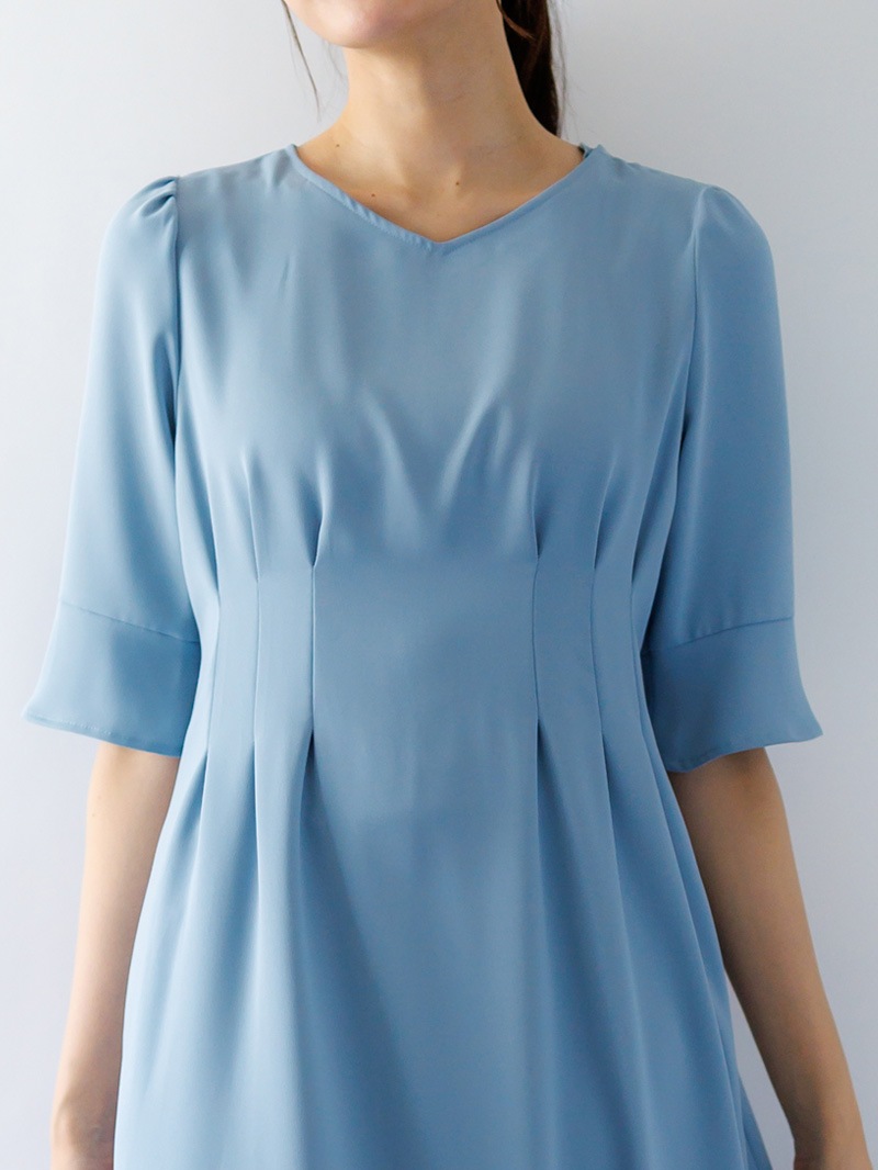 ダブルクロス 後シャーリングワンピース