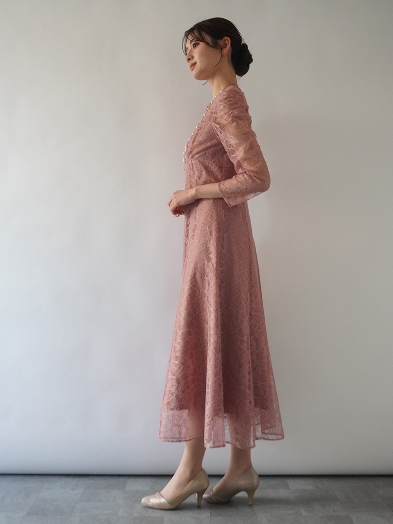 ﾚｰｽ×ｻﾃﾝ ﾊｷﾞﾌﾚｱｰﾜﾝﾋﾟｰｽ