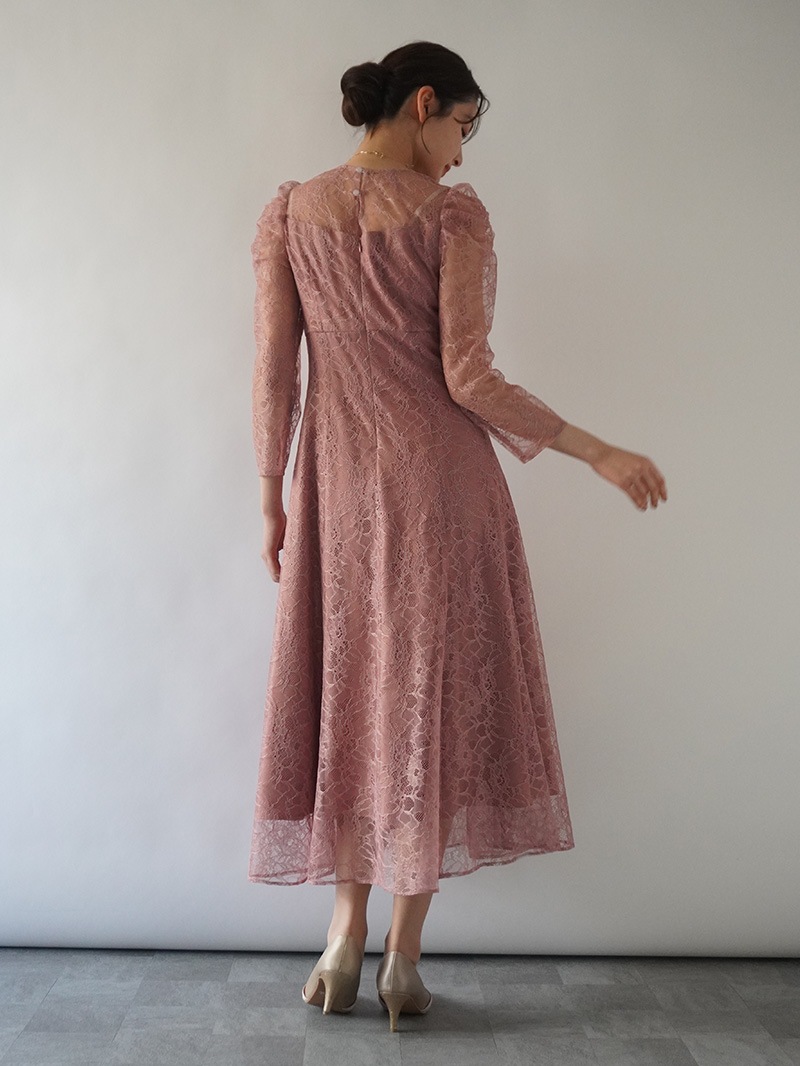 ﾚｰｽ×ｻﾃﾝ ﾊｷﾞﾌﾚｱｰﾜﾝﾋﾟｰｽ