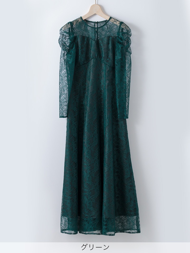 ﾚｰｽ×ｻﾃﾝ ﾊｷﾞﾌﾚｱｰﾜﾝﾋﾟｰｽ