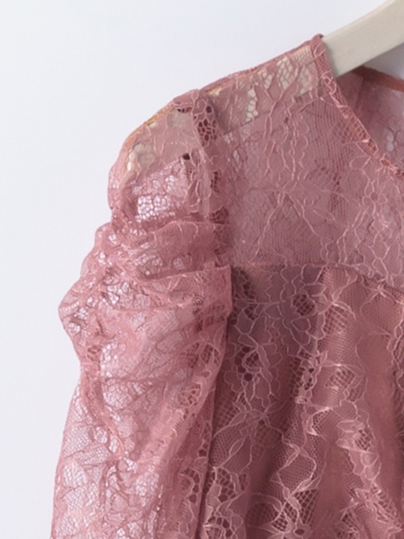 ﾚｰｽ×ｻﾃﾝ ﾊｷﾞﾌﾚｱｰﾜﾝﾋﾟｰｽ