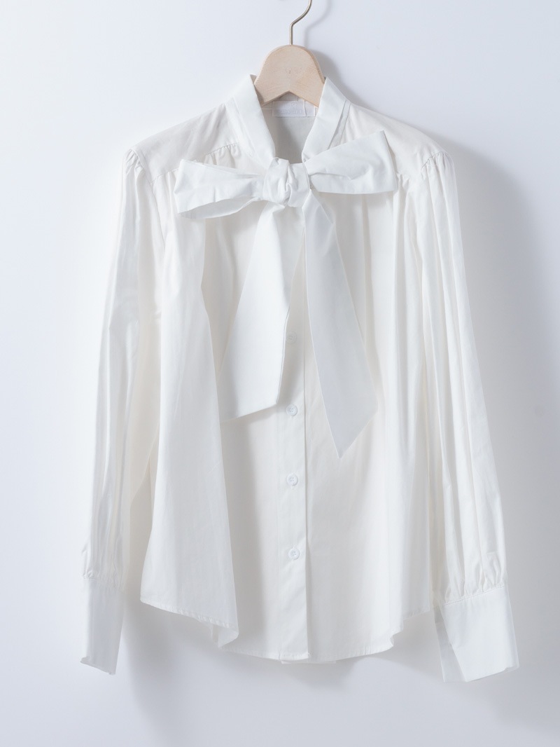 【50%OFF】ボウタイブラウス
