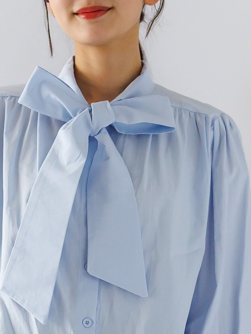 【50%OFF】ボウタイブラウス