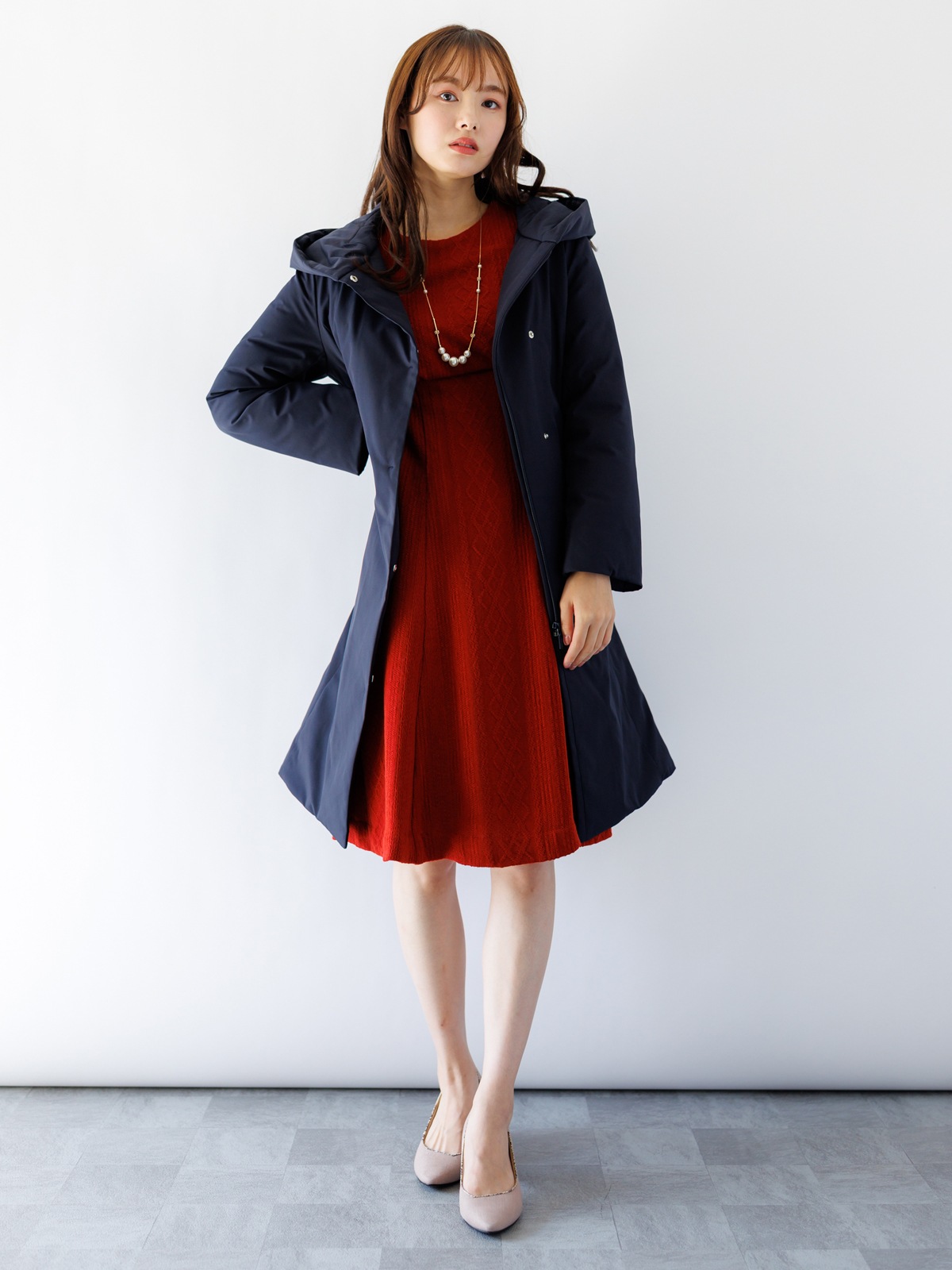 綾ストレッチ ロングダウン｜KarLParkLane Style ONLINE SHOP