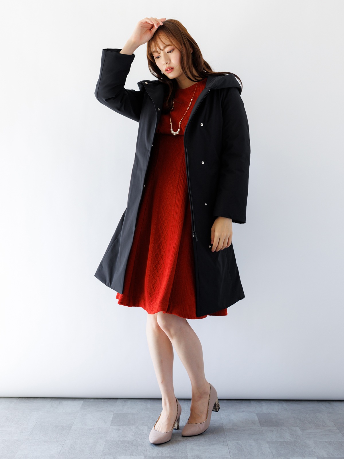 綾ストレッチ ロングダウン｜KarLParkLane Style ONLINE SHOP