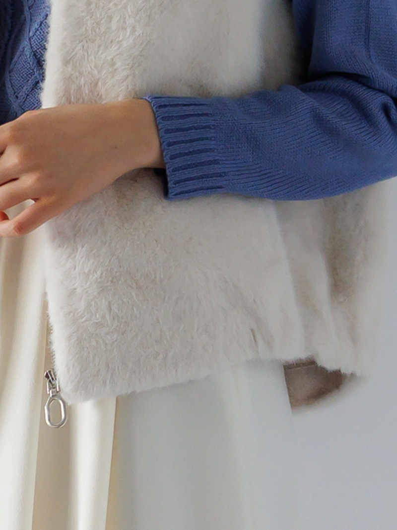 【50%OFF】エコファー ジレ