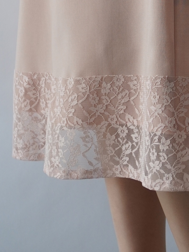 ドライポプリン レース切替ワンピース