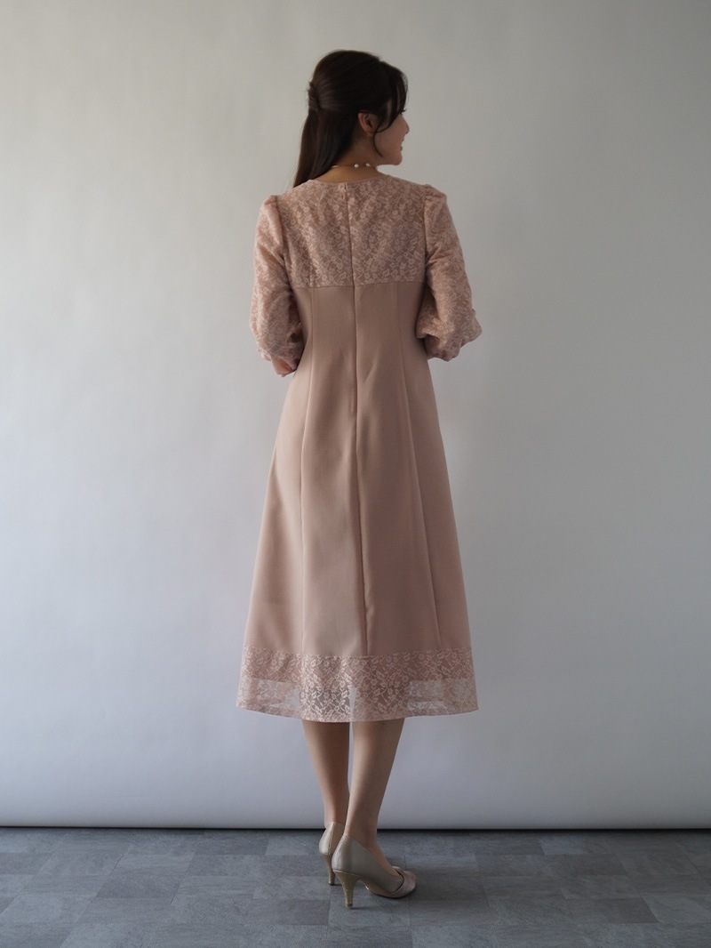 ドライポプリン レース切替ワンピース