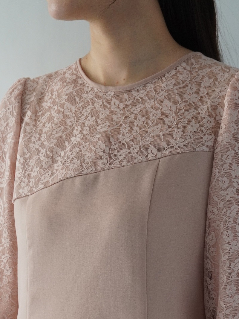 ドライポプリン レース切替ワンピース