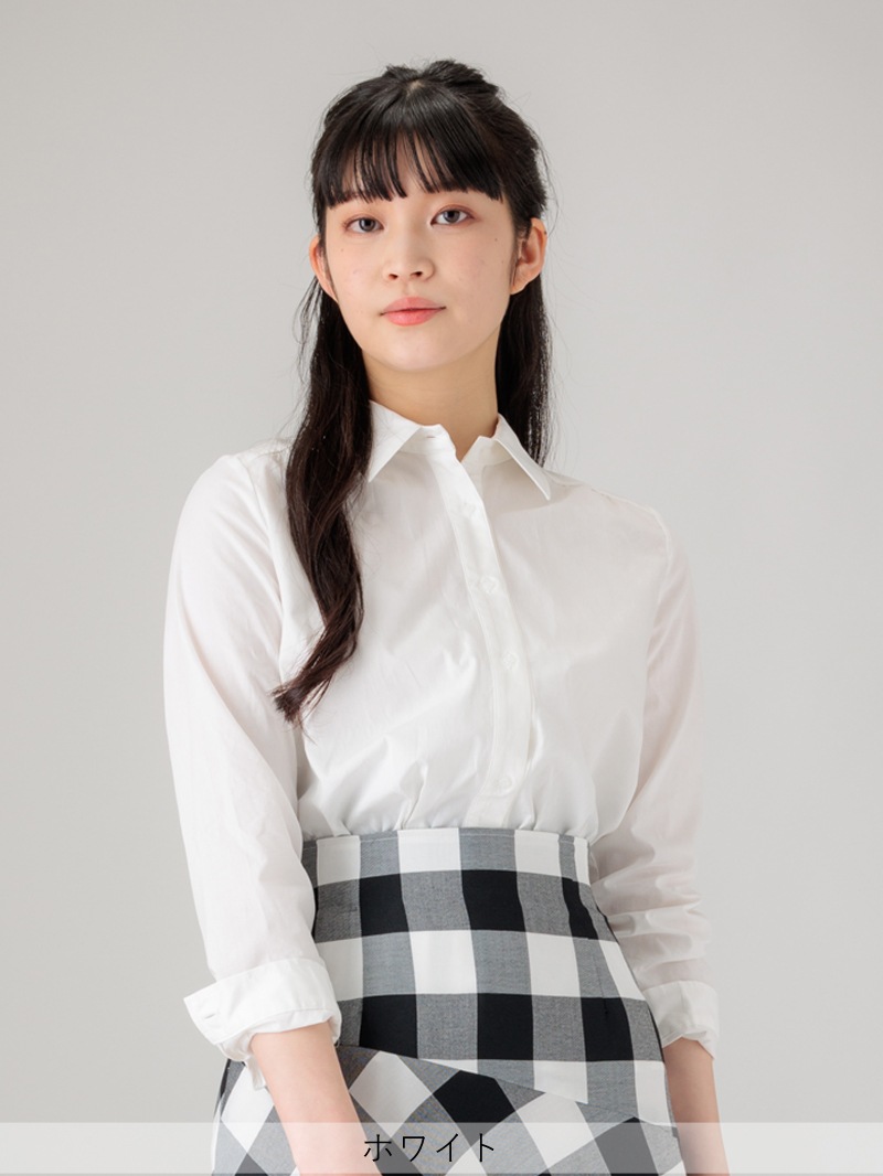 ブロード無地シャツ<SS>