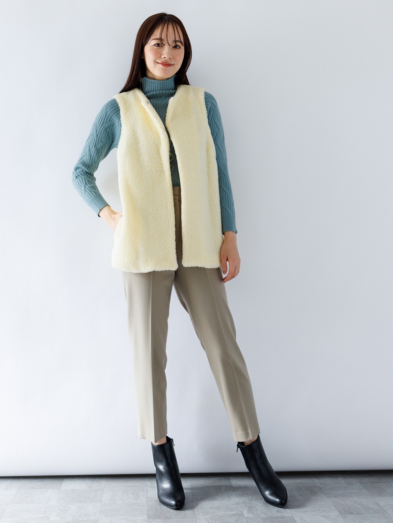 【60％OFF】ACNESボア ジレ