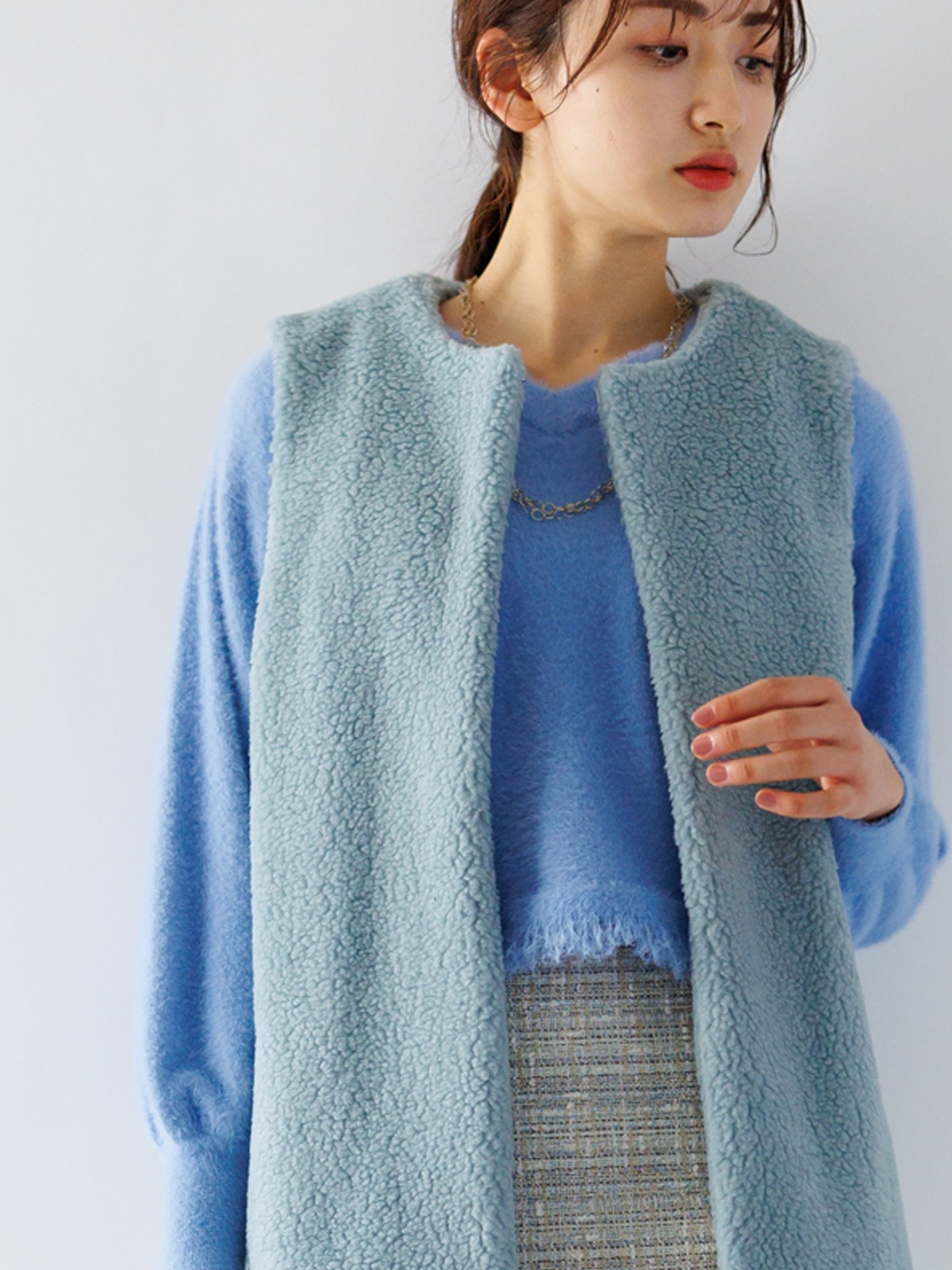 【60％OFF】ACNESボア ジレ