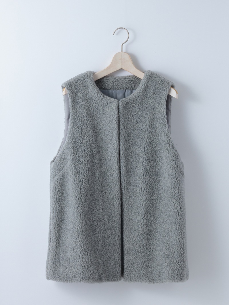 【60％OFF】ACNESボア ジレ