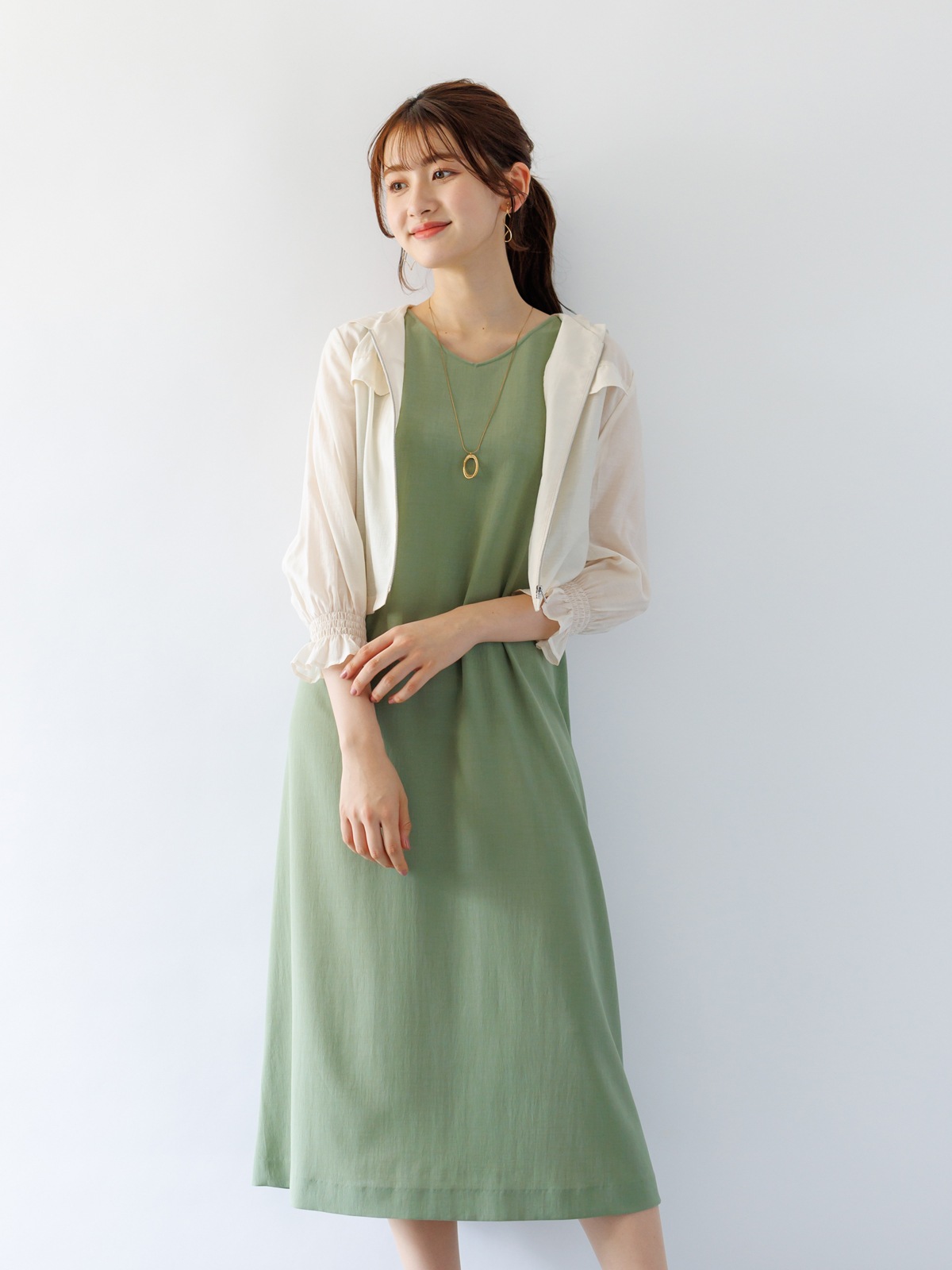 【70%OFF】ノースリAラインレースアップワンピース《大決算SALE》