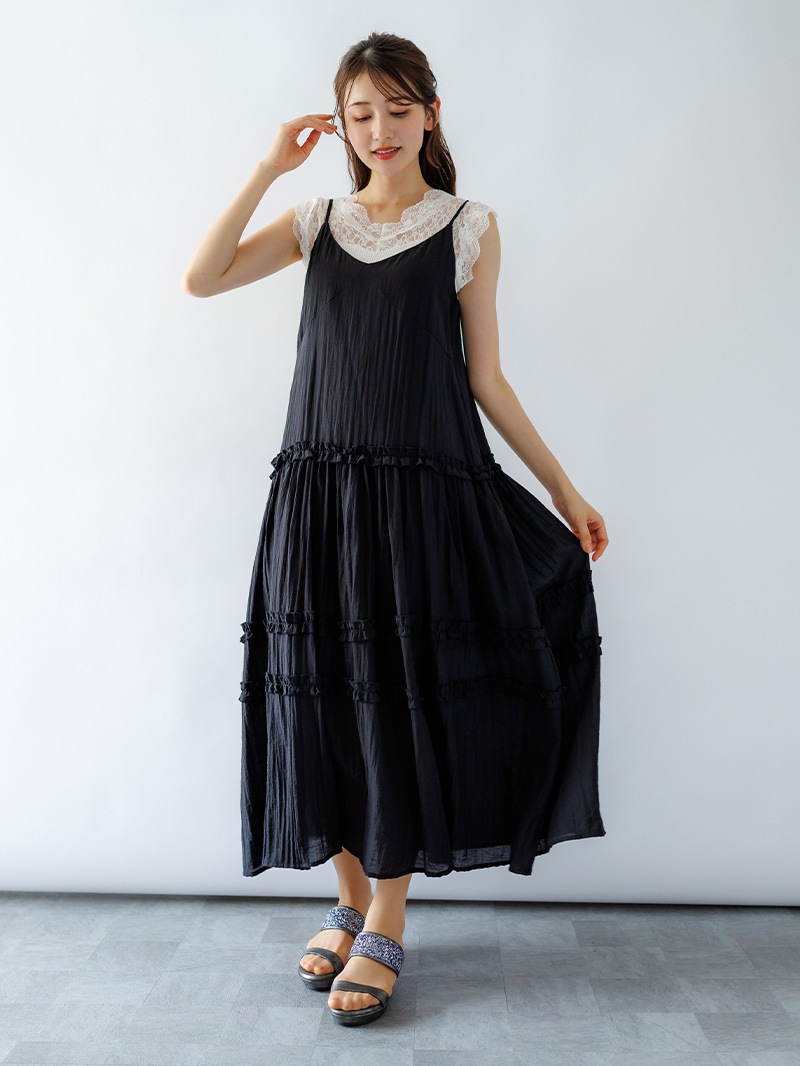 ティアードキャミワンピース