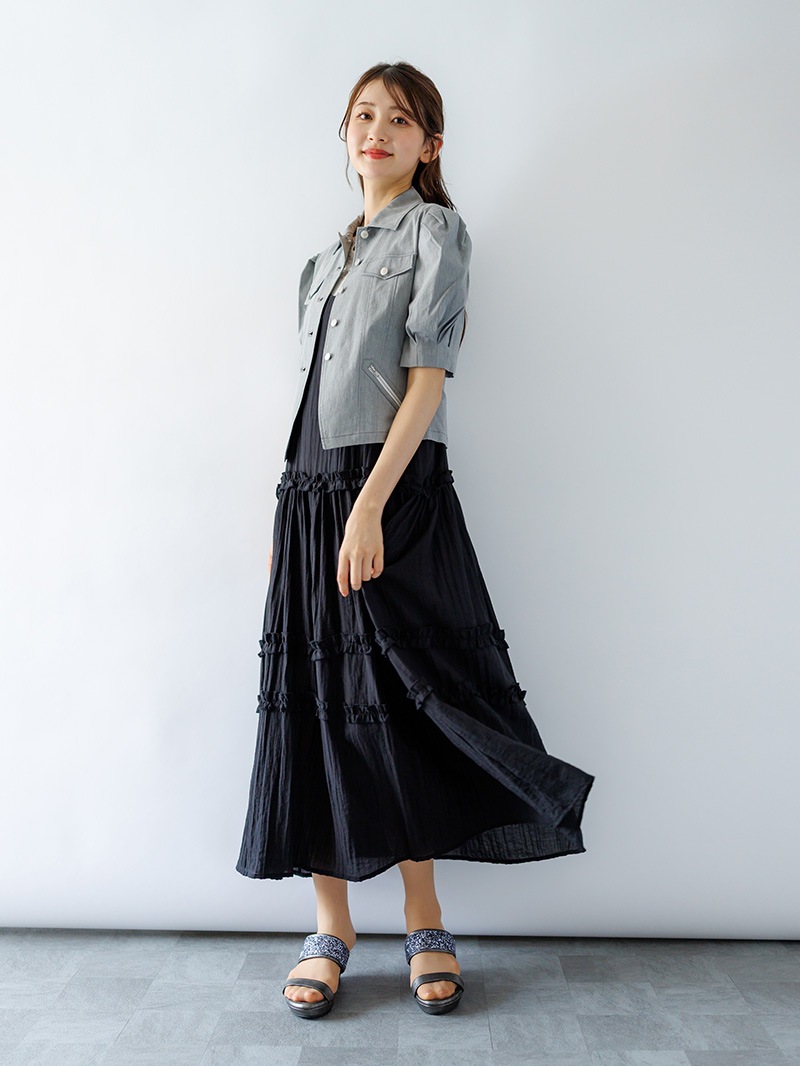 ティアードキャミワンピース