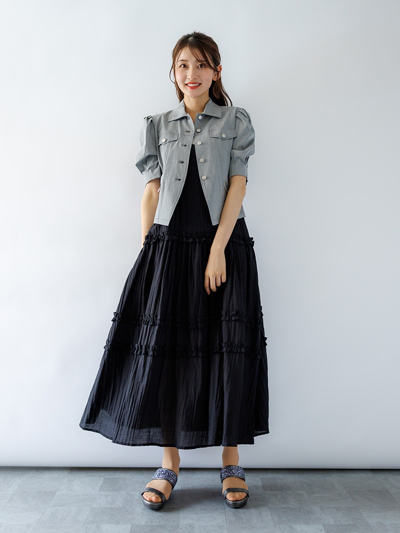 ティアードキャミワンピース