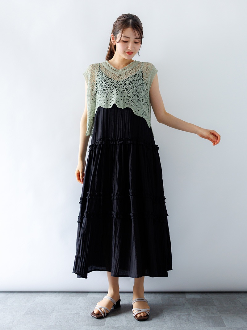 ティアードキャミワンピース