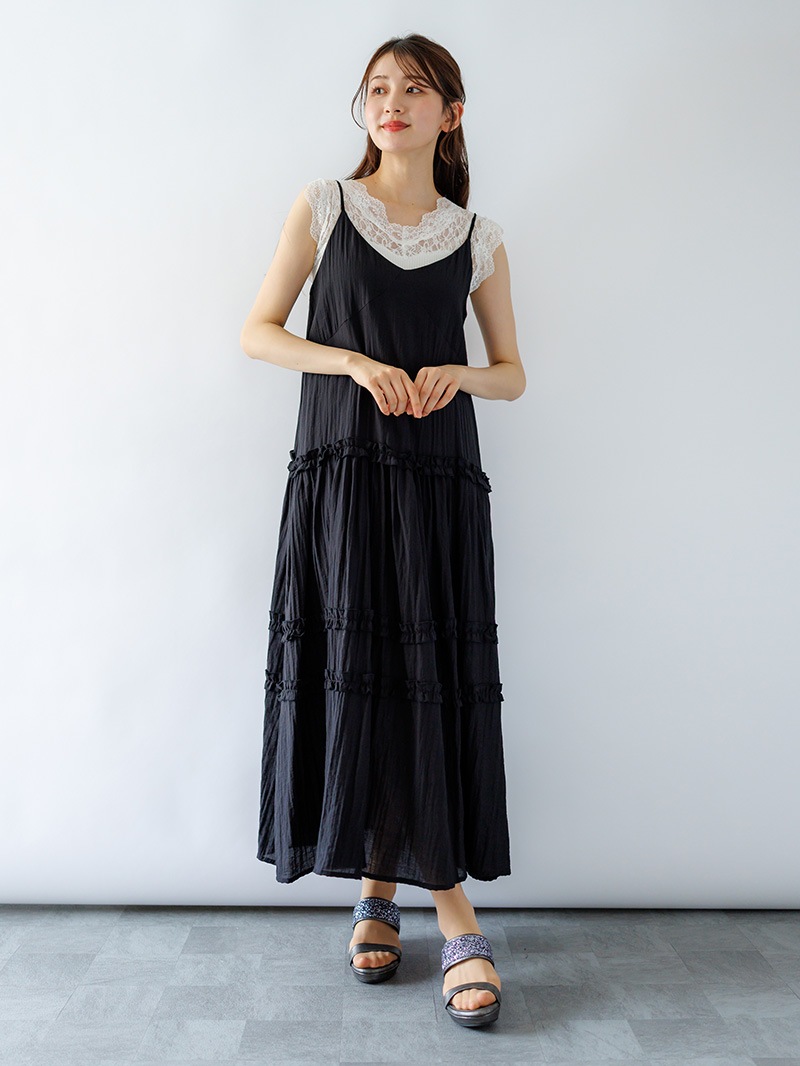 ティアードキャミワンピース